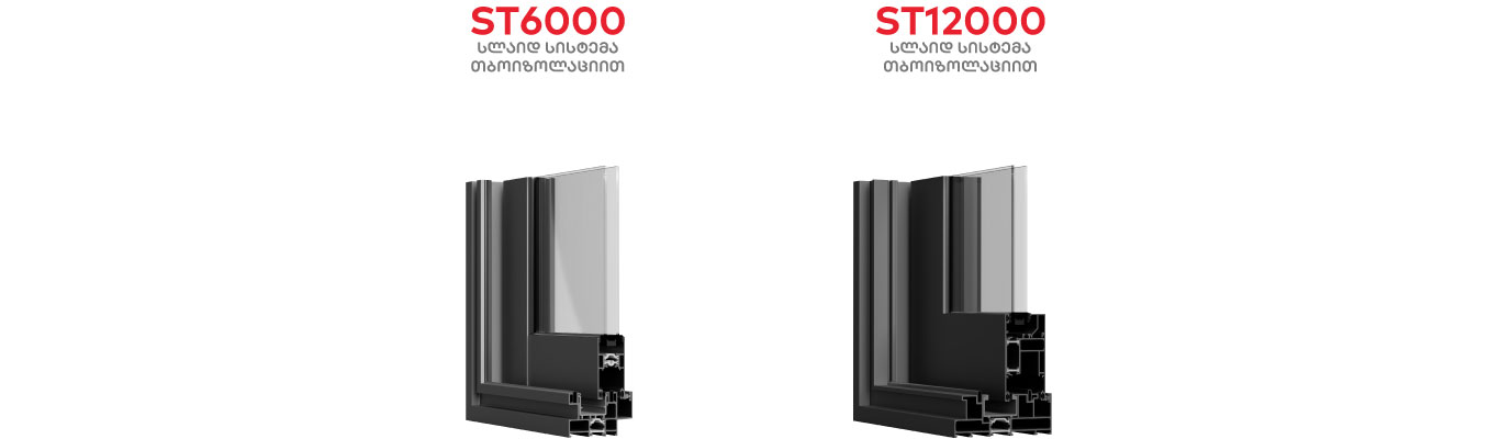 insulated slide system profiles